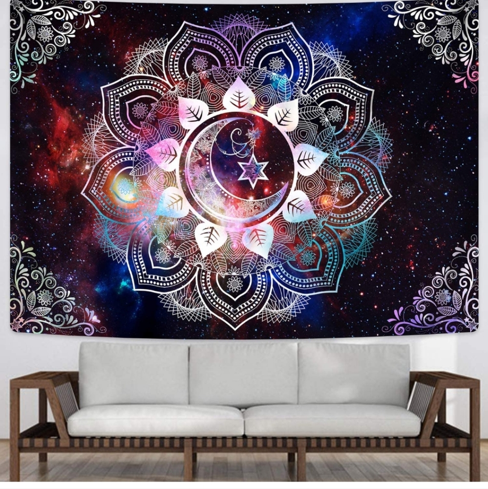 Brand New Galaxy Starry Tapestry Mandala Tapestry  size 51x59